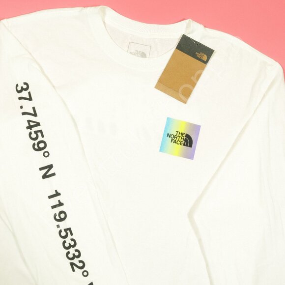 The North Face Other - The North Face Distorted Half Dome Long Sleeve Shirt in White Size Large